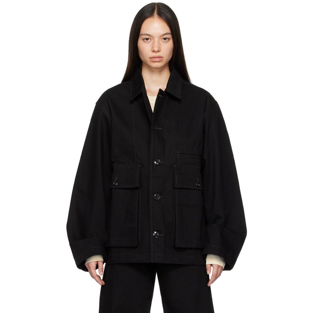 Lemaire Boxy Denim Buttoned Cotton Jacket - XS